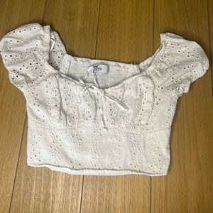 White Hollister Top